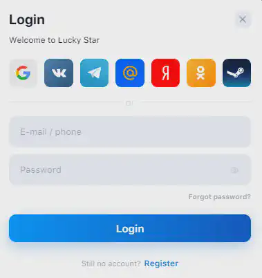 Lucky Star casino login